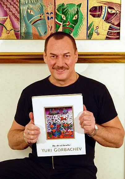 YURI GORBACHEV WITH HIS BOOK - THE ART OF PARADISE