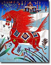 YURI GORBACHEV RED HORSE IN MY VILLAGE