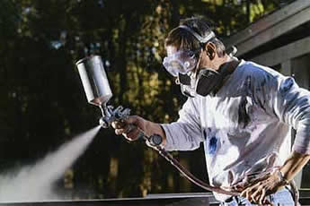 PAUL TAMANIAN APPLYING FINAL CLEAR COAT