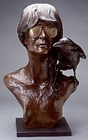 LEO E. OSBORNE BRONZES - RAVEN TOTEM