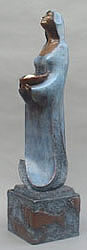 LEO E. OSBORNE BRONZES - SALMON WOMAN DREAM